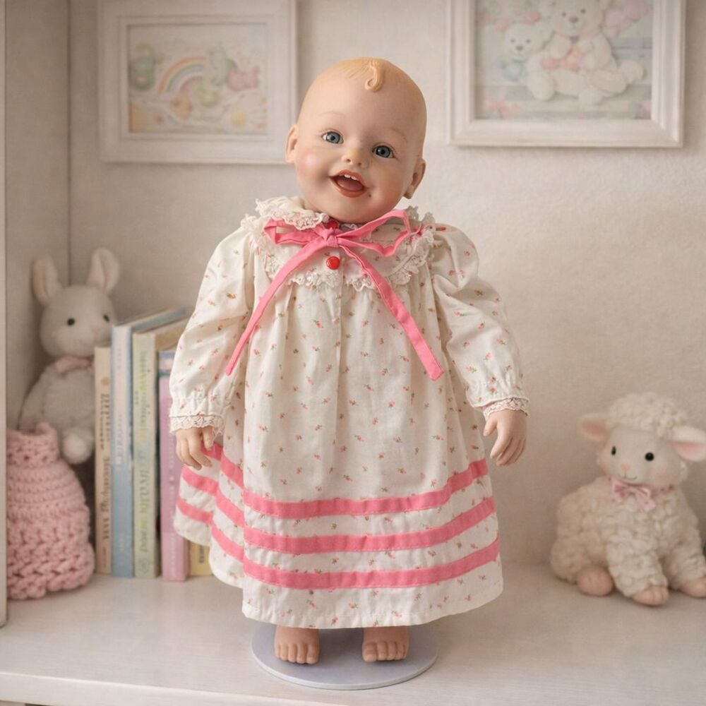 Yolanda Bello Sarah Perfect Babies Porcelain Baby Doll Vintage Pink Knowles
